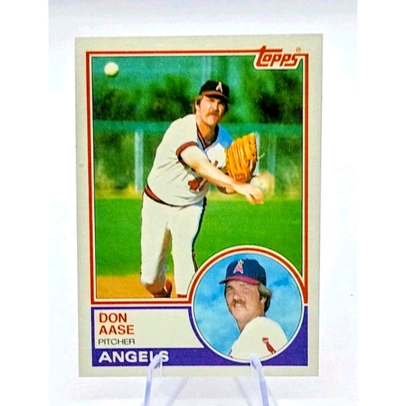 1983 Topps - Don Aase, Pitcher For The Angels #599 - Picture 1 of 3